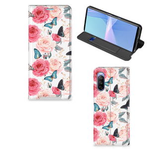 Sony Xperia 10 III Smart Cover Butterfly Roses