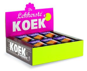 De Lekkerste koeken De Lekkerste - Cakeplak 60 Gram 15 Stuks