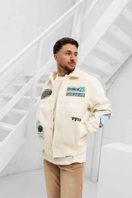 Black Bananas Desert Race Varsity Jack Heren Beige - Maat S - Kleur: Beige | Soccerfanshop