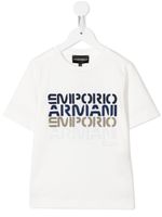 Emporio Armani Kids t-shirt à logo imprimé - Blanc - thumbnail