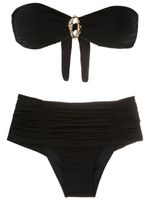 Brigitte ensemble bikini à taille haute - Noir - thumbnail