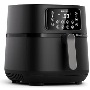 Philips Home HD9285/93 Airfryer 7.2 l 2000 W Appbased, Anti-aanbaklaag, BPA-vrij Zwart, Zilver