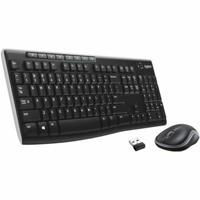 Logitech MK270 combo, French Wireless, Black, 1070335 (Wireless, Black Mouse and keyboard AZERTY)