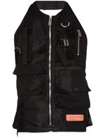 Heron Preston gilet zippé à patch logo - Noir