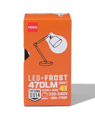 HEMA Led kogel frost E14 4.2W 470lm