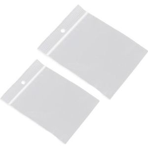 200x Plastic zakjes met gripsluiting 70 x 100 mm en 90 x 100 mm   -