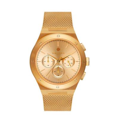 Sem Lewis chrono horloge Moorgate SL1100043 goudkleurig Sem Lewis chrono horloge Moorgate SL1100043 goudkleurig