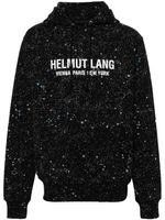 Helmut Lang hoodie Space à logo imprimé - Noir