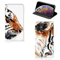 Bookcase Apple iPhone 11 Watercolor Tiger