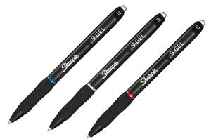 Sharpie S-Gel Intrekbare gelpen Zwart, Blauw, Rood 3 stuk(s)