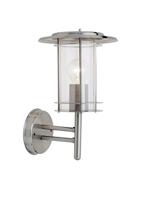 Brilliant York buitenwandlamp staand spatwaterdicht roestvrij staal, 1x E27 geschikt voor normale lampen tot max. 60W