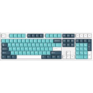 HelloGanss HS108T GC16 toetsenbord RGB leds, PBT Doubleshot keycaps, hot swap, 2,4 GHz / Bluetooth / USB-C