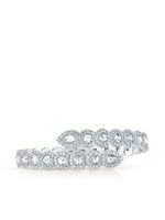 David Morris bracelet manchette en or blanc 18ct orné de diamants - thumbnail