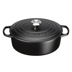 LE CREUSET - Signature - Braadpan ovaal 33cm 7,50l Mat Zwart