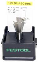 Festool Fresa de cola de milano HS S8 D20/17/15°