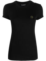 Plein Sport t-shirt en coton à patch logo - Noir