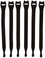 Velcro VEL-EC60388 Brand klittenband-kabelbinders, 12mm x 20cm-zwart 6-pack, zwart, 12mm x 20cm-6pk, 6 stuks
