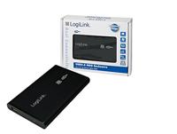 LogiLink Behuizing 6,4 cm (2,5 inch) S-ATA HDD USB 2.0 Alu zwart