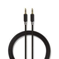 Stereo audiokabel | 3,5 mm male - 3,5 mm male | 1,0 m | Antraciet [CABW22000AT10]