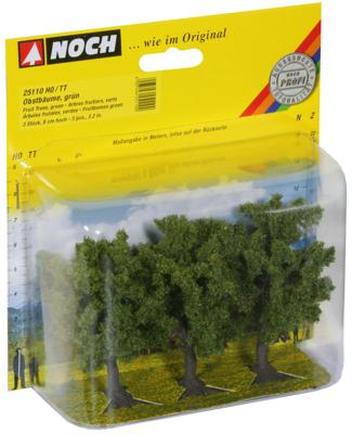 Noch 25110 H0/TT Groene fruitbomen 8 cm hoog, 3 stuks