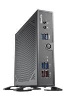 Shuttle XPC Slim Barebone DS50U, Intel Celeron 7305, 2X LAN (1x 2.5Gbit,1x 1Gbit), 1xCOM, 1xHDMI, 1xDP, 1x VGA, zonder ventilator, 24/7 continu gebruik