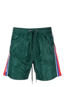 Moncler logo-patch swim shorts - Vert