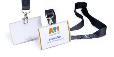 Durable 821719 Naamplaatje CLICK FOLD (b x h) 90 mm x 54 mm textielband 10 stuk(s)