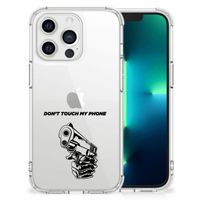 Apple iPhone 13 Pro Anti Shock Case Gun Don't Touch My Phone - thumbnail