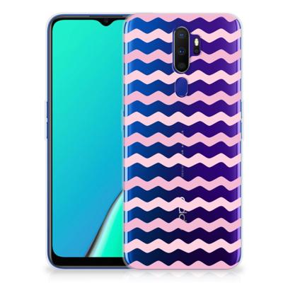 OPPO A5 2020 TPU bumper Waves Roze OPPO A5 2020 TPU bumper Waves Roze
