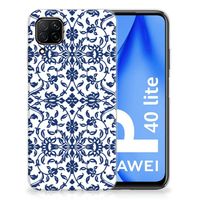 Huawei P40 Lite TPU Case Flower Blue