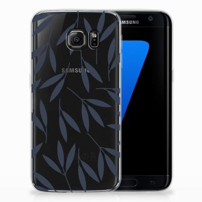 Samsung Galaxy S7 Edge TPU Case Leaves Blue Samsung Galaxy S7 Edge TPU Case Leaves Blue