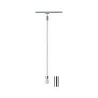 Paulmann Basic Pendel 230V-railsysteem lamp Universeel E27 20 W LED Chroom, Chroom (mat)