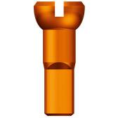 Sapim Spaaknippel 14 Polyax 14mm oranje aluminium (100st)