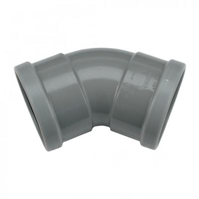 Wavin Wafix bocht 45gr 110mm mof manchet, grijs Wavin Wafix bocht 45gr 110mm mof manchet, grijs