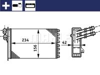 Kachelradiateur, interieurverwarming MAHLE, u.a. für Audi, Skoda, VW, Seat - thumbnail