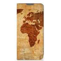 OPPO A77 5G | A57 5G Book Cover Wereldkaart - thumbnail