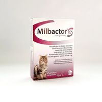 Milbactor ontwormingsmiddel kat (vanaf 2 kg) 48 tabletten - thumbnail