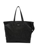 Versace Kids sac à langer Barocco en jacquard - Noir