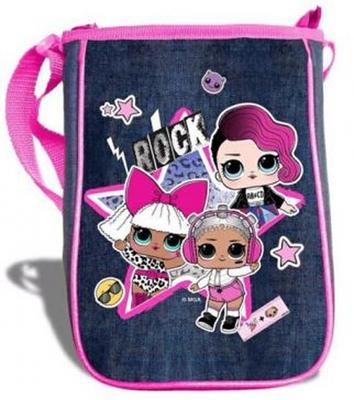 L.O.L. Surprise! schoudertasje meisjes 25 x 18 cm roze/jeansblauw L.O.L. Surprise! schoudertasje meisjes 25 x 18 cm roze/jeansblauw