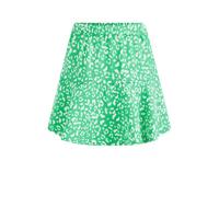 WE Fashion rok met all over print groen/wit