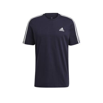 adidas Performance sport T-shirt donkerblauw/wit