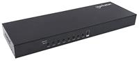 Manhattan 152785 8-Port HDMI KVM-Switch 8 HDMI-poorten en acht USB type B-poorten Full HD acht USB-kabelsets meegeleverd