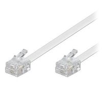 Goobay RJ11 / RJ11 4-pins telefoonkabel - wit