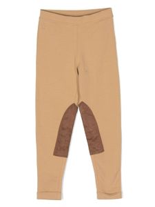 Ralph Lauren Kids legging Polo Pony à empiècements - Marron