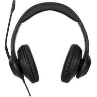 Targus AEH102GL hoofdtelefoon/headset Bedraad Hoofdband Oproepen/muziek USB Type-A Zwart