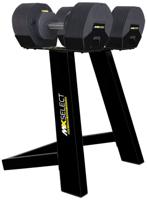 MX Select MX30 Dumbbells 2 x 3,4 - 13,9 KG + Stand