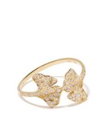 Aurelie Bidermann bague Ginkgo en or 18ct à diamant - thumbnail