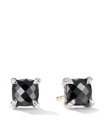 David Yurman puces d'oreilles Petite Châtelaine en argent sterling serties de diamants - Noir