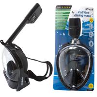 SportX Snorkelmasker volgelaat maat S/M zwart 2000016