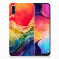 Hoesje maken Samsung Galaxy A50 Watercolor Dark - thumbnail